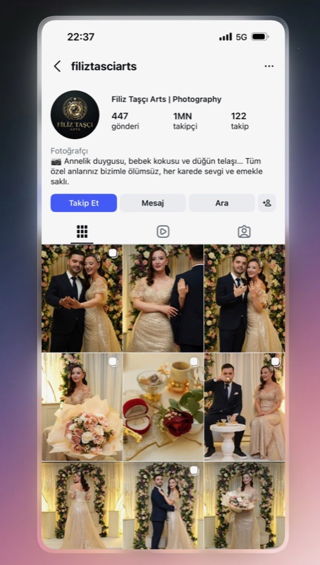 Instagram Profile on Phone